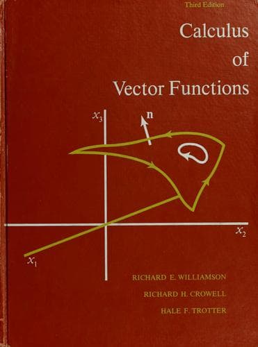 Portada de Calculus of vector functions