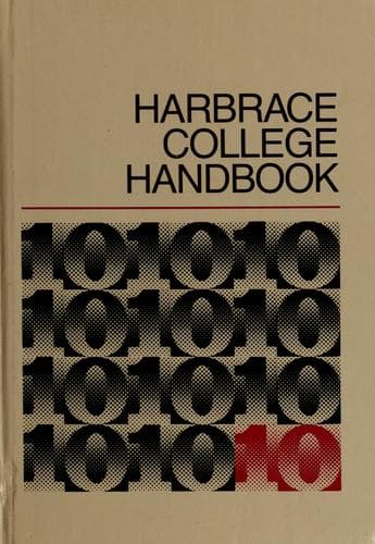Portada de Harbrace college handbook