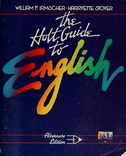 Portada de The Holt guide to English