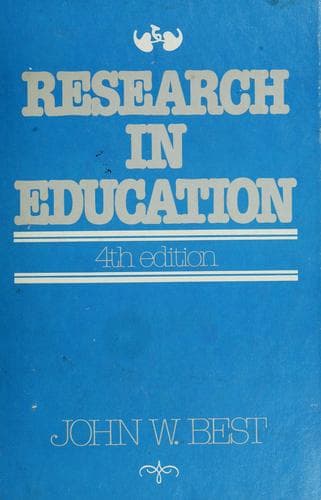 Portada de Research in education