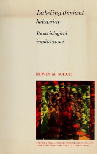Portada de Labeling deviant behavior