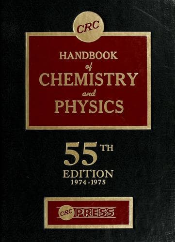 Portada de CRC handbook of chemistry and physics