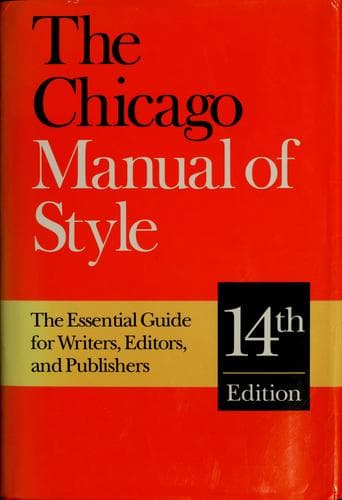Portada de The Chicago manual of style.