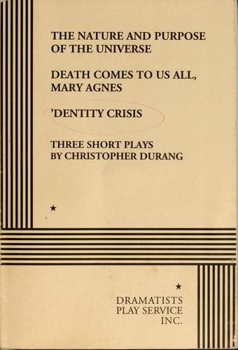 Portada de The nature and purpose of the universe, Death comes to us all, Mary Agnes, 'Dentity crisis