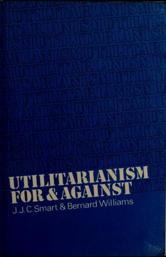 Portada de Utilitarianism; for and against