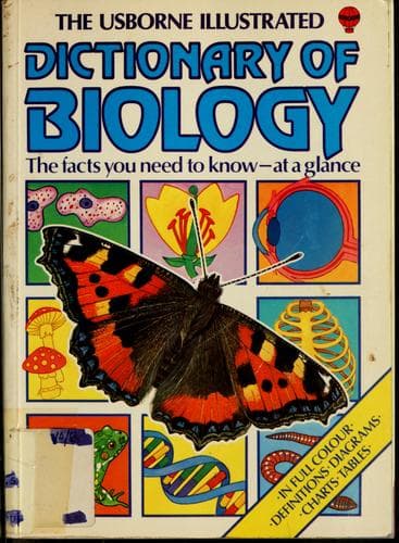 Portada de The Usborne illustrated dictionary of biology
