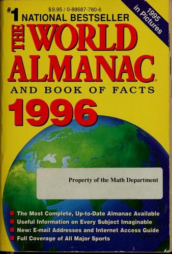 Portada de The World almanac and book of facts, 1996