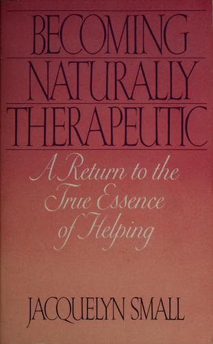 Portada de Becoming naturally therapeutic
