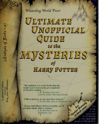Portada de Ultimate unofficial guide to the mysteries of Harry Potter