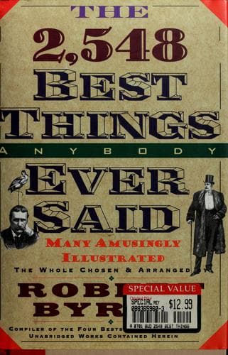Portada de The 2,548 best things anybody ever said