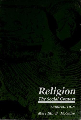 Portada de Religion, the social context