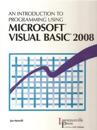 Portada de Introduction to Programming Using Microsoft Visual Basic 2008