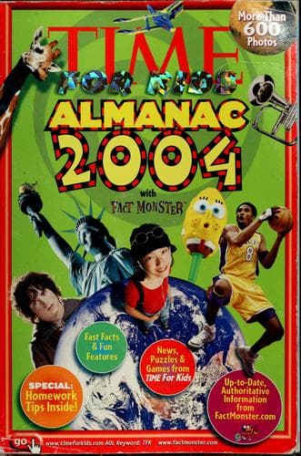 Portada de Time for Kids Almanac 2004