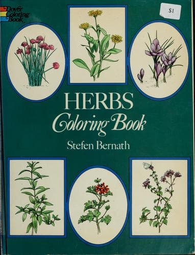 Portada de Herbs coloring book