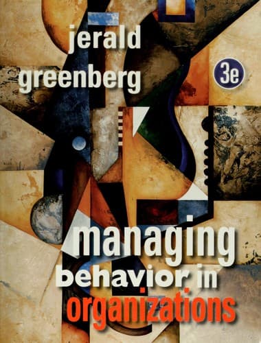 Portada de Managing behavior in organizations