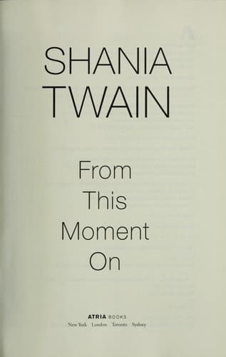 Portada de From this moment on