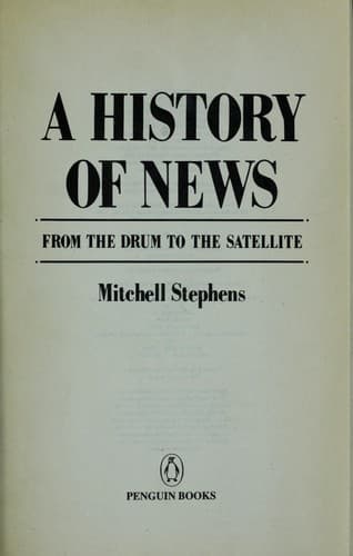 Portada de A history of news