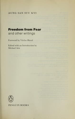 Portada de Freedom from fear