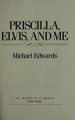 Portada de Priscilla, Elvis, and me