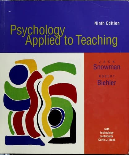 Portada de Psychology applied to teaching