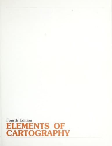 Portada de Elements of cartography