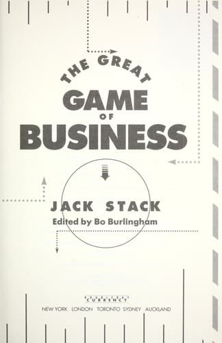 Portada de The great game of business