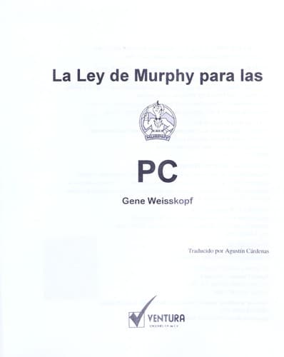 Portada de La ley de Murphy para las PC