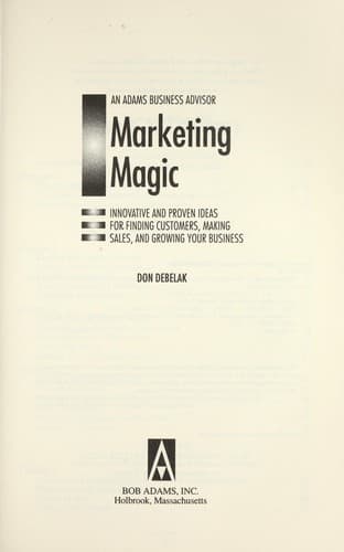 Portada de Marketing magic
