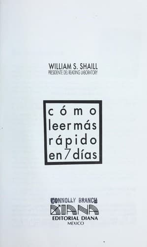 Portada de Co mo leer ma s ra pido en 7 di as