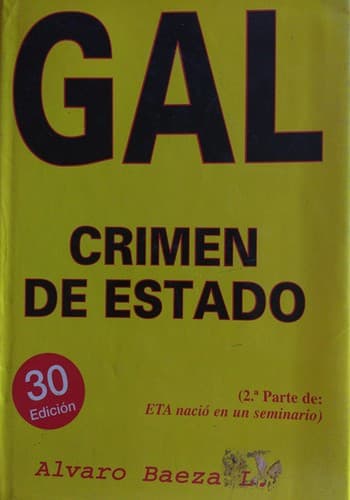 Portada de GAL crimen de estado (1.982-1.995)