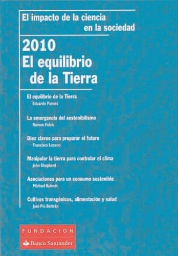 Portada de El equilibrio de la Tierra
