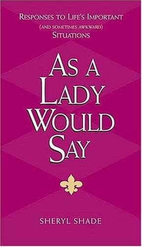 Portada de As a Lady Would Say