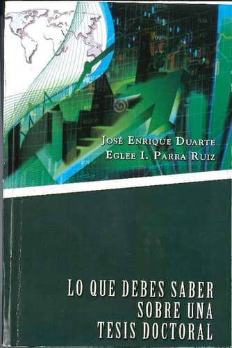 Portada de Lo que debes saber sobre una tesis doctoral