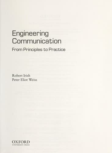 Portada de Engineering communication