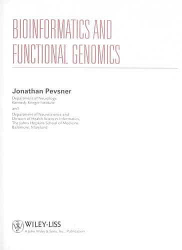 Portada de Bioinformatics and functional genomics