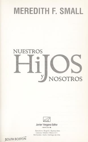 Portada de Nuestros Hijos y Nosotros