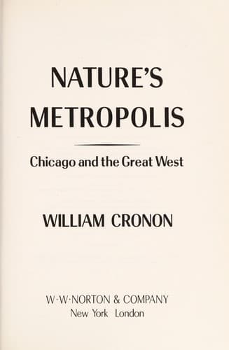 Portada de Nature's metropolis