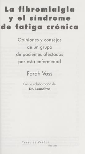 Portada de La fibromialgia y el si ndrome de fatiga cro nica
