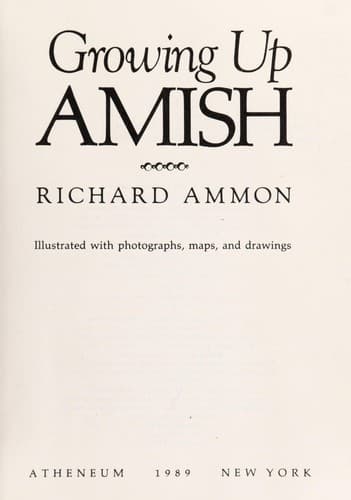 Portada de Growing up Amish