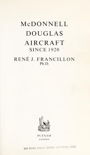 Portada de McDonnell Douglas aircraft since 1920