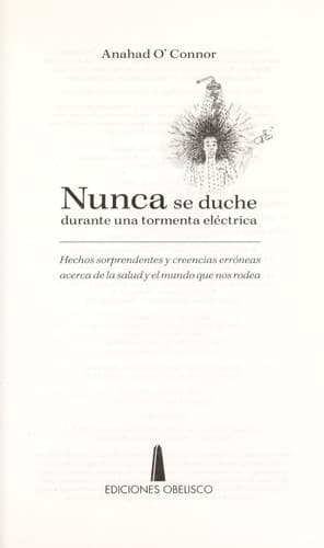 Portada de Nunca se duche durante una tormenta ele ctrica