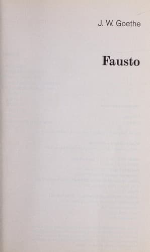 Portada de Fausto