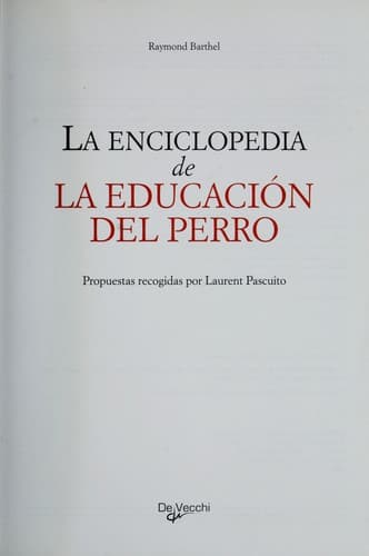Portada de La enciclopedia de la educacio n del perro