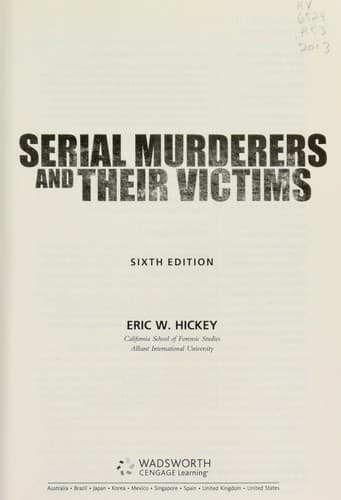 Portada de Serial murderers and their victims