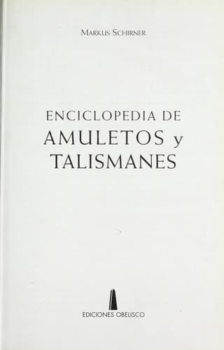 Portada de Enciclopedia de amuletos y talismanes