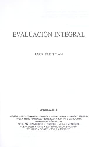 Portada de Evaluacion Integral