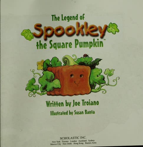 Portada de The legend of Spookley the square pumpkin