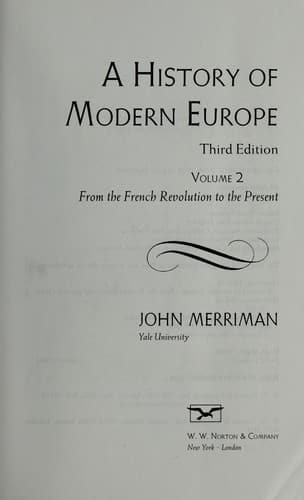 Portada de A history of modern Europe