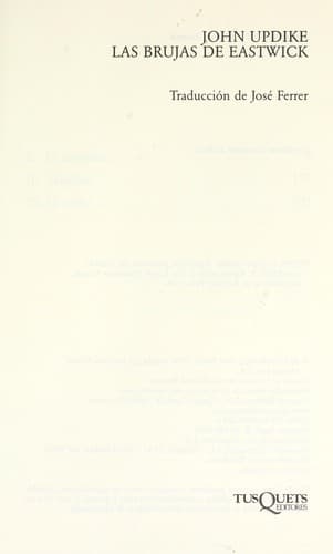 Portada de Las brujas de Eastwick