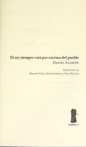 Portada de El rey siempre esta por encima del pueblo